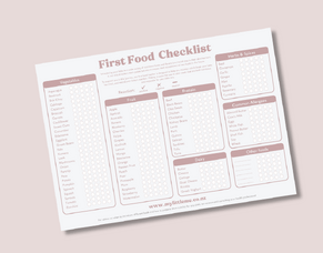 Introducing Our &quot;First Food Checklist&quot; &ndash; A Free Resource from My Little Me for New Parents!