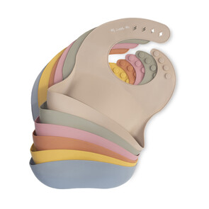 Silicone baby feeding bib