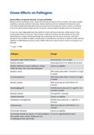 Effects on pathogens