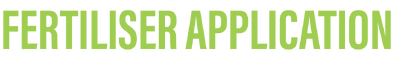 Fertiliser Application 