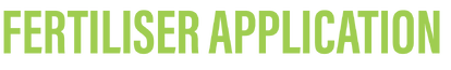 Fertiliser Application