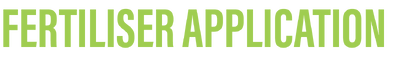 Fertiliser Application