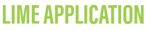 Lime application