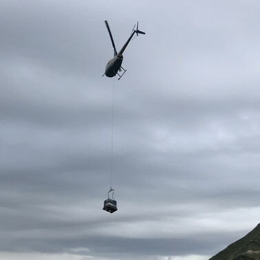 helicopter over forrest