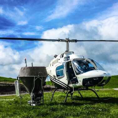 helicopter on farm