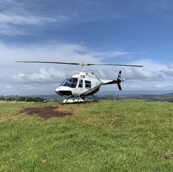 helicopter and view