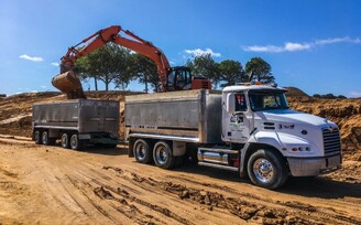 truck and digger