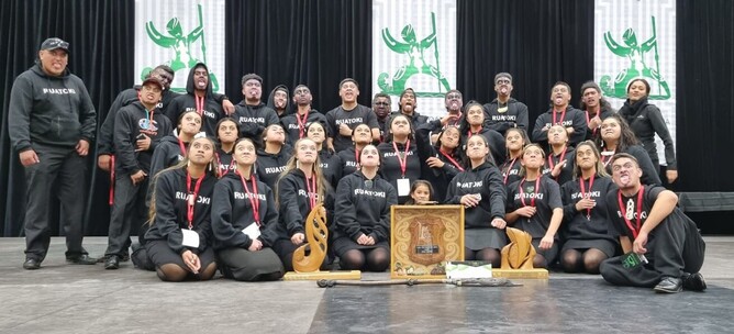 Overall winners - Te Wharekura o Ruatoki