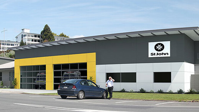 Artist impression of St John ambulance building