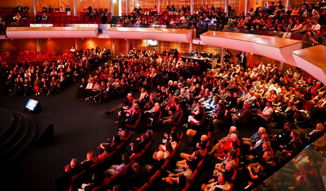 Audience in Holy Trinity Church for TEDxTauranga