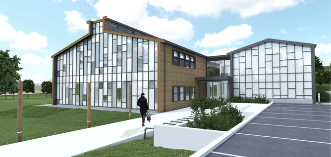 Artists impression of The Kollective building