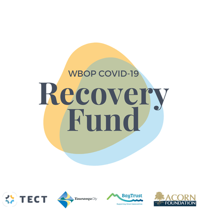 WBOP COVID-19 Recovery Fund logo with funders' logos beneath
