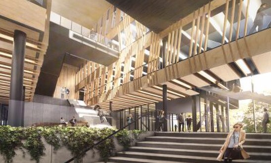 Artists impression of inside new Tauranga CBD Tertiary campus
