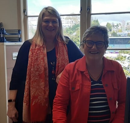 Alison, TMM supervisor, and Leanne, TMM Account Administrator