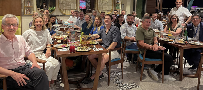 Rod Oram and KiC members at COP28