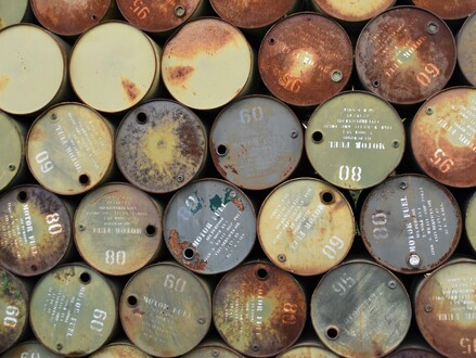 A stock image of oil drums