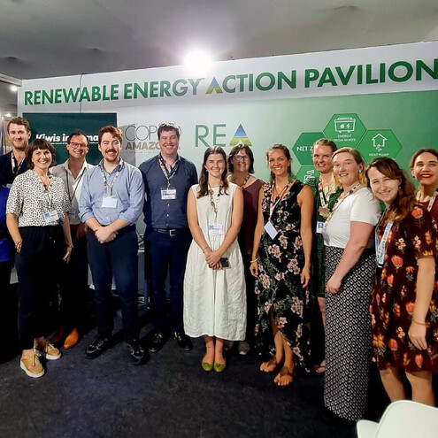 Kiwis in Climate members networking at COP30