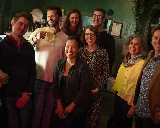 Kiwis in Climate members at a drinks and networking event in Auckland