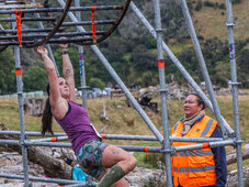 Xanthe Sando, Monkey bars at Blazing hills on the OCR course.