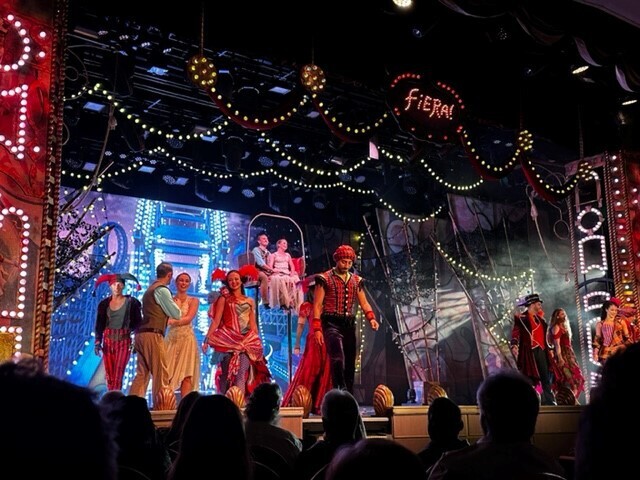 showstopping entertainment every evening  - with the resident performers on board.