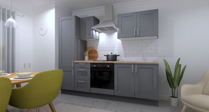 from $7,572.00* - Nordic Slate Grey Matt / Sierra Oak