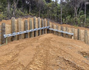 Custom Waler Beams for Retaining Wall Reinforcement