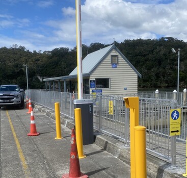 Marine fencing at Whitianga Wharf for TCDC