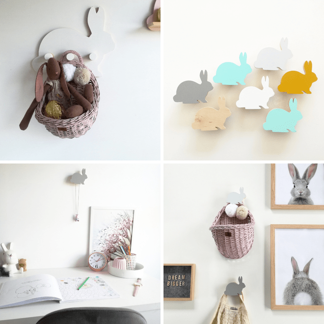 Bunny Rabbit Wall Handles - Decor Handled