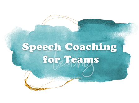 Speech Coaching for Teams