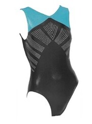 Long Sleeve Gymnastic Leotard with a flower and Silver sequin spiral and a colour fade of Pink and Yellow