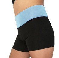 Long Sleeve Gymnastics Leotard with Silver sequin spiral and flower and colour fade of blue and purple