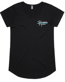 Long Sleeve Gymnastics Leotard with Silver sequin spiral and flower and colour fade of blue and purple