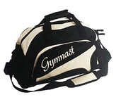 Sports Bag for Gymnastics in Gold and Black with Logo in Gold
