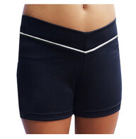 Long Sleeve Gymnastics Leotard with flower Silver sequin spiral and a colour fade of Light Blue and Green