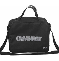 Gymnast Bag in Black with logo Embroidered in Silver
