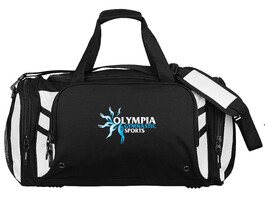 Long Sleeve Gymnastics Leotard with Silver sequin spiral and colour fade of blue and Pink