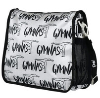 Gymnast Bag in Black with logo Embroidered in Silver