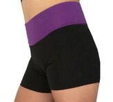 Men's and Boys Unitards Gymnastics in Red with bottom sides in Black curve stripes with top neck and shoulder fade in White