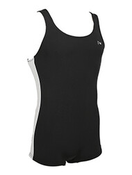 Men's and Boys Unitards Gymnastics in Black with sides in White