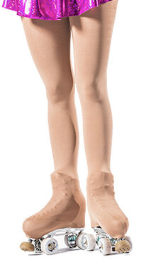 Ice Skating or Roller blading Foot or Boot Covers in Flesh
