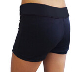 Men's and Boys Unitards Gymnastics in Green with bottom sides in Black curve stripes and top neck and shoulder fade in White