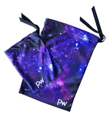 Rhythmic, Ice Skating or Gymnastics Guard Bags with a space design and fade of Purple and Black in Galaxy