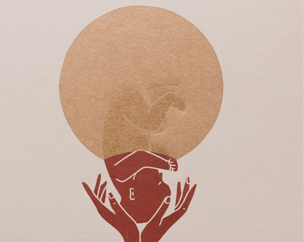 Baby coming from womb