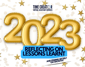 2023 - Reflecting on Lessons Learnt