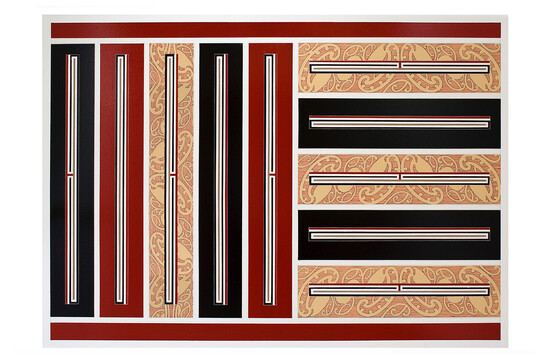 Māori motifs painting art