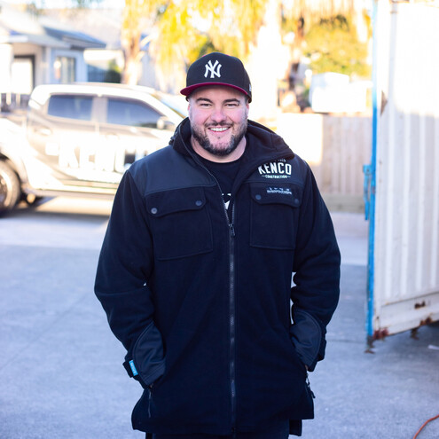 Matt Hogan the Director of Kenco on site in Pukekohe