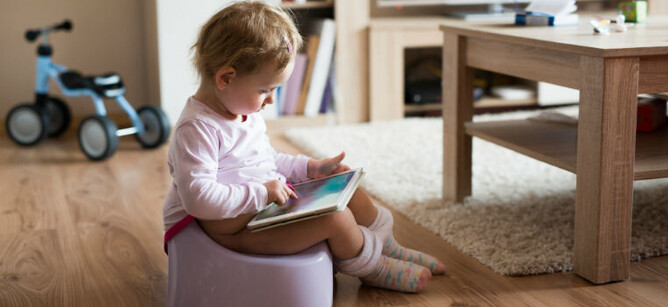 In home educator toilet training child