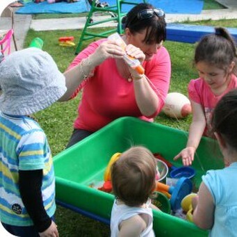 Sprouts Hawkes Bay educator playing with kids