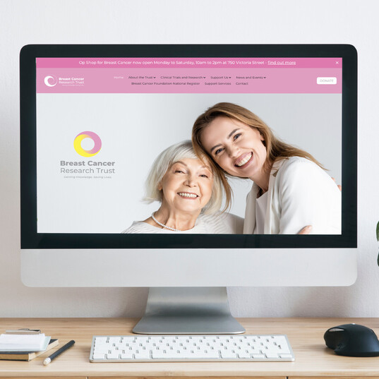 Kaz - Design. Brand. Web. can design charitable trust websites like Breast Cancer Research Trust