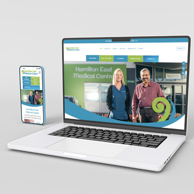 Kaz - Design. Brand. Web. can design medical websites like Hamilton East Medical Centre